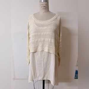 Blu Pepper Crochet Knit Tunic